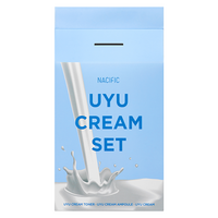 Set toner hidratant + ser hidratant + crema hidratanta cu extract de lapte Jeju UYU Cream Set, Nacific