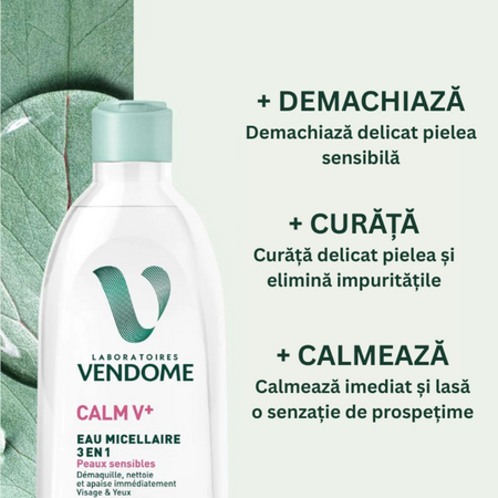 Apa micelara 3in1 Calm V+, 400 ml, Laboratoires Vendome 730154