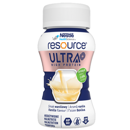 Resource Ultra+ High Protein cu aroma de vanilie, 4 x 125 ml, Nestle 730168
