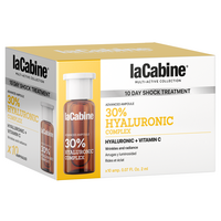 Fiole cu acid hialuronic si vitamina C pentru hidratare Advanced 30% Hyaluronic Complex, 10x2 ml, La Cabine
