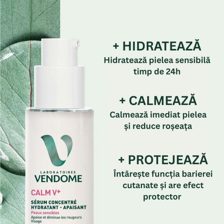 Ser concentrat, hidratant si calmant Calm V+, 30 ml, Laboratoires Vendome 730218