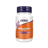 Melatonina, 5mg, 60 capsule vegetale, Now Foods