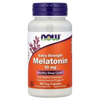 Melatonina, 10mg, 100 capsule vegetale, Now Foods