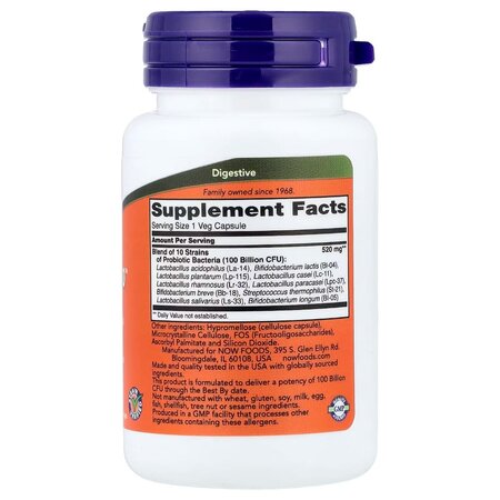 Probiotic-10, 30 capsule vegetale, Now Foods 730256