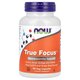 Supliment pentru concentrare si memorie True Focus, 90 capsule vegtale, Now Foods 730317
