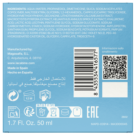 Gel-crema hidratant HydraNAD+, 50 ml, La Cabine 730369
