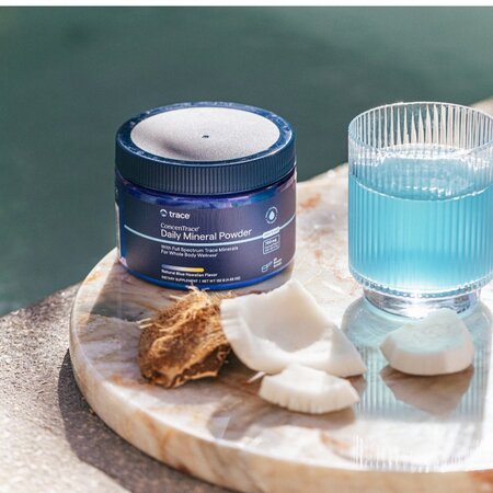 Magneziu pudra cu oligominerale Concentrace Daily Mineral Powder, 132 g, Trace Minerals 730584