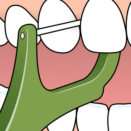 Ata dentara pe maner Mini Flosser, 36 bucati, TePe 730603