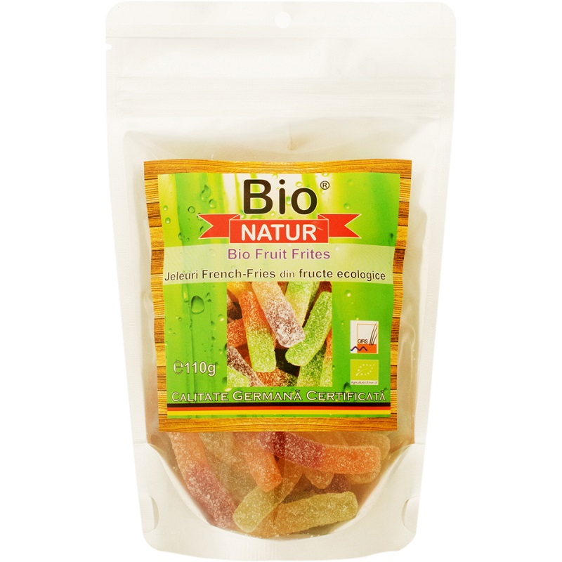 Jeleuri French-Fries din fructe ecologice Bio Fruit Frites, 110 g, Bio Natur