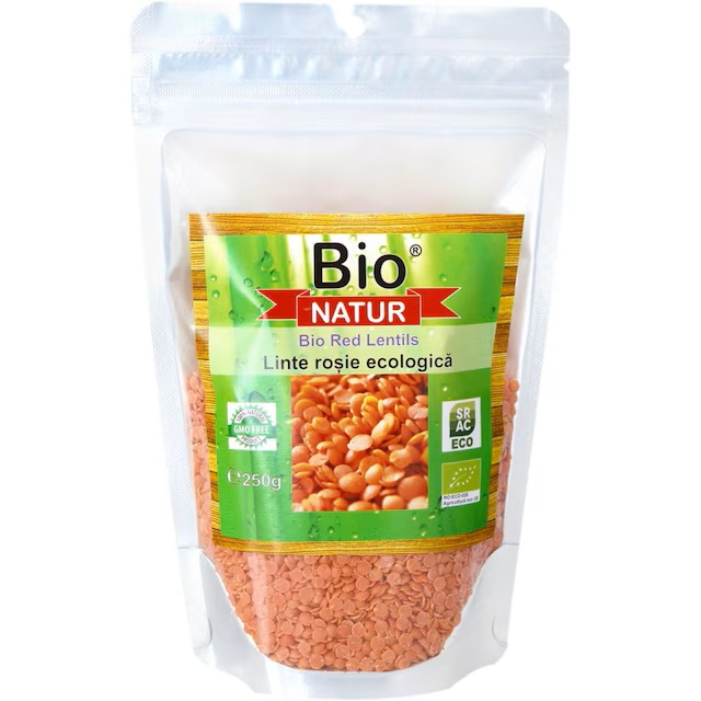 Linte rosie ecologica, 250 g, Bio Natur