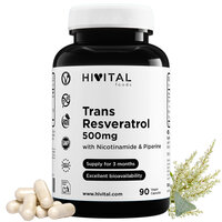 Trans-Resveratrol, 500mg, 90 capsule vegetale, Hivital