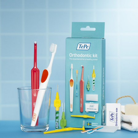 Kit pentru ingrijirea aparatului ortodontic, TePe 730626