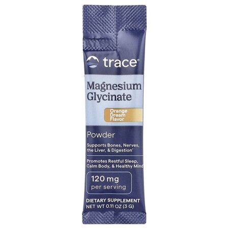 Magneziu glicinat pudra cu aroma de portocale, 30 plicuri, Trace Minerals 730646