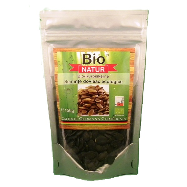 Seminte de dovleac ecologice, 150 g, Bio Natur