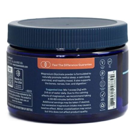 Magneziu glicinat pudra cu aroma de portocale, 180 g, Trace Minerals 730690
