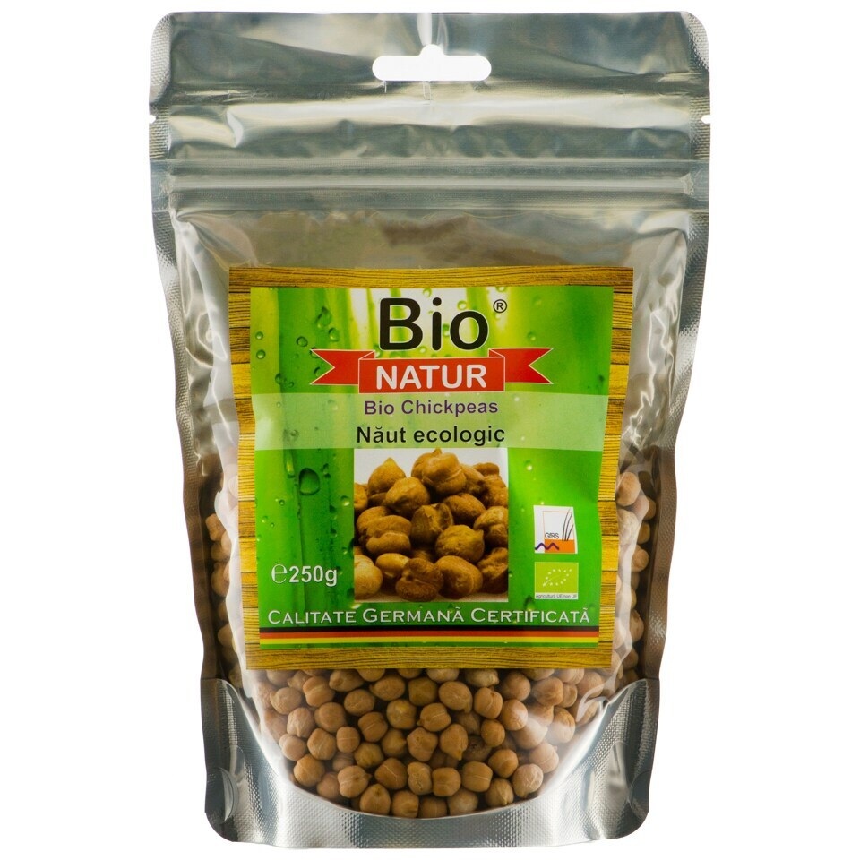 Boabe de naut ecologic, 250 g, Bio Natur