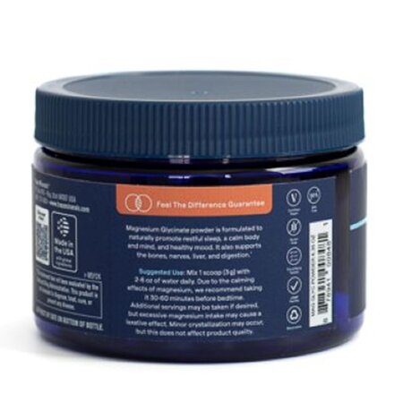 Magneziu glicinat pudra cu aroma de fructe de padure, 180 g, Trace Minerals 730714