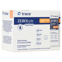 Electroliti cu aroma de portocale sarate Zerolyte, 30 plicuri, Trace Minerals
