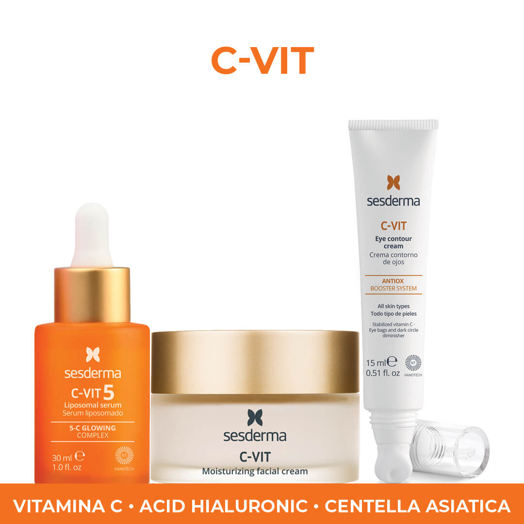 Sesderma C-Vit &mdash; Vitamina C &middot; Acid hialuronic &middot; Centella asiatica