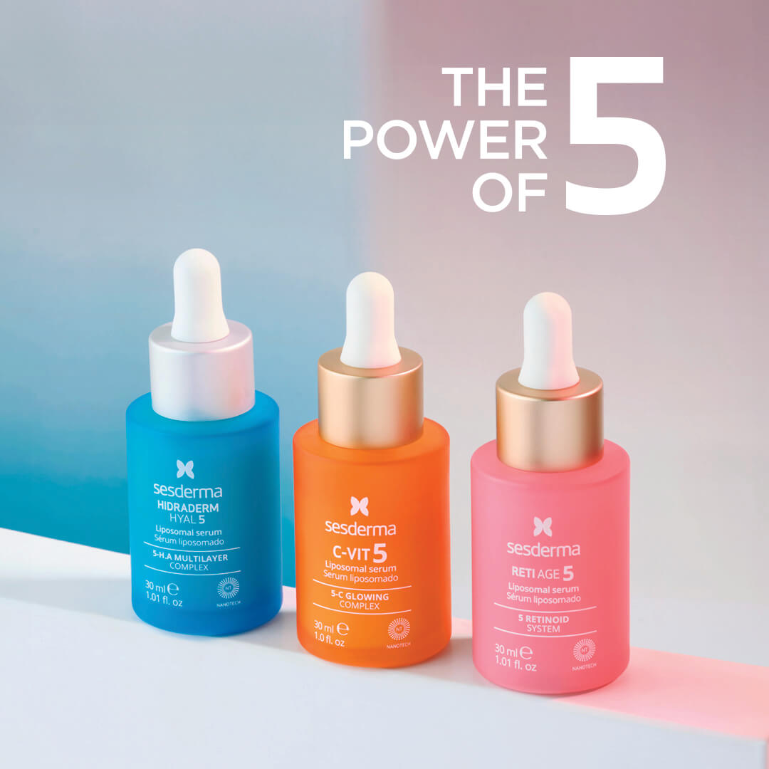 Sesderma The Power of 5 &mdash; Hidraderm Hyal 5 &middot; C-Vit 5 &middot; Reti Age 5