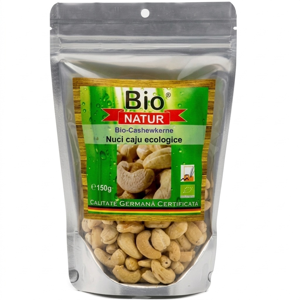 Nuci caju ecologice, 150 g, Bio Natur