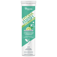 Electroliti cu aroma de lamaie si verbina Hydrafresh, 20 tablete efervescente, Vitavea