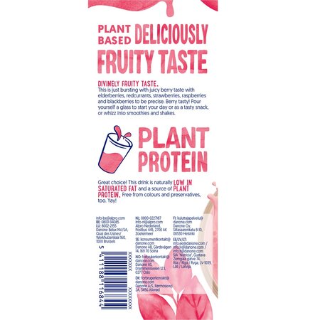 Bautura din soia cu fructe rosii, 1000 ml, Alpro 730966