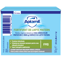 Fortifiant de lapte matern pentru prematuri si nou-nascuti FMS, 50 g, Aptamil