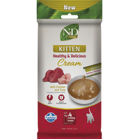 Recompense cremoase cu pui si ton pentru pisici N&D Prime Kitten, 4x15 g, Farmina