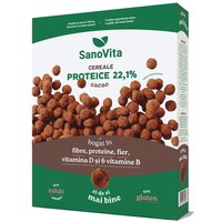 Cereale proteice cu cacao, 250 g, Sanovita