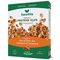 Cereale proteice cu scortisoara, 250 g, Sanovita