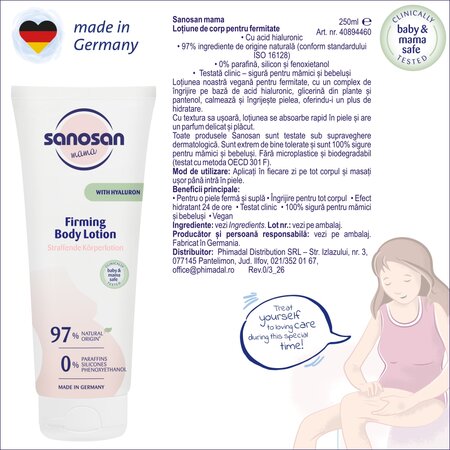 Lotiune de corp pentru fermitate Mama, 250 ml, Sanosan 737622