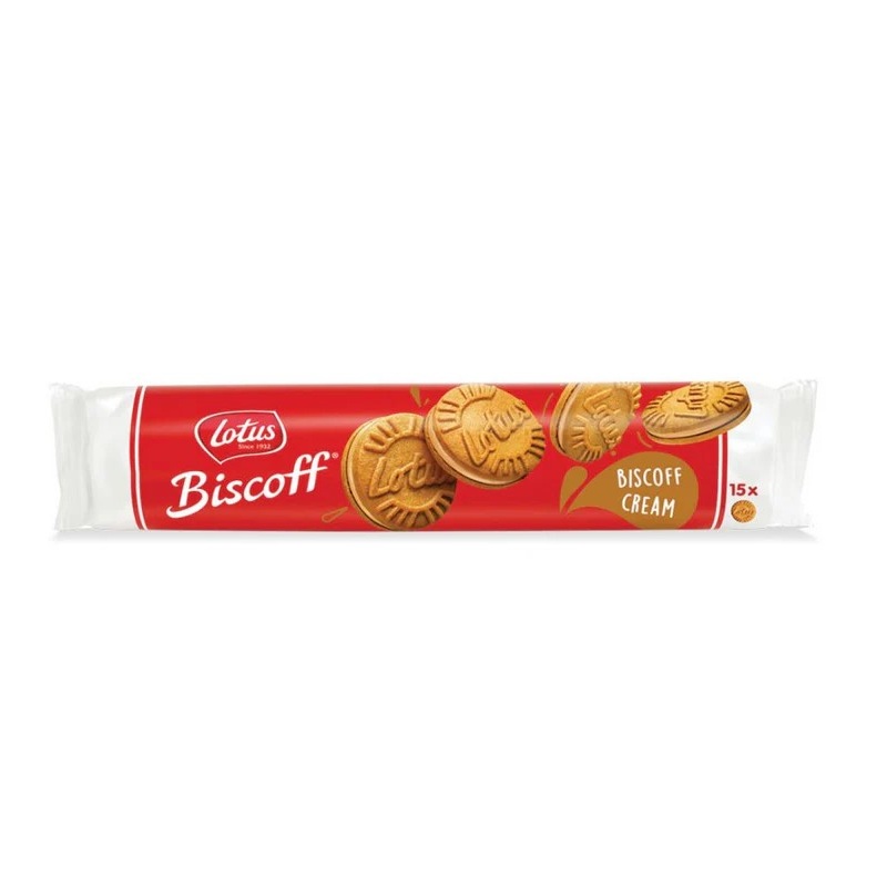 Biscuiti sandwich cu crema Biscoff, 150g, Lotus