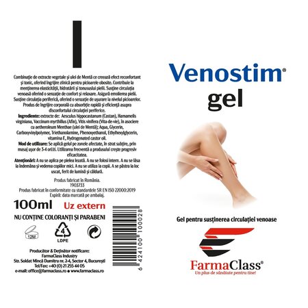 Gel Venostim, 100 ml, FarmaClass 731355