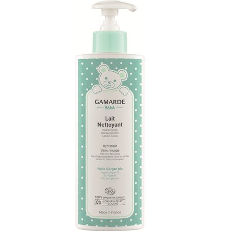 Lapte de curatare eco zone delicate pentru bebelusi, 400 ml, Gamarde