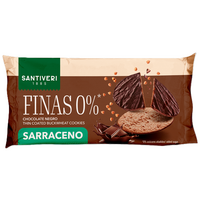 Biscuiti fini cu hrisca si ciocolata neagra, 90 g, Santiveri