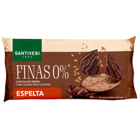 Biscuiti fini cu spelta si ciocolata neagra, 90 g, Santiveri