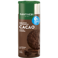 Biscuiti integrali cu cacao, 200 g, Santiveri