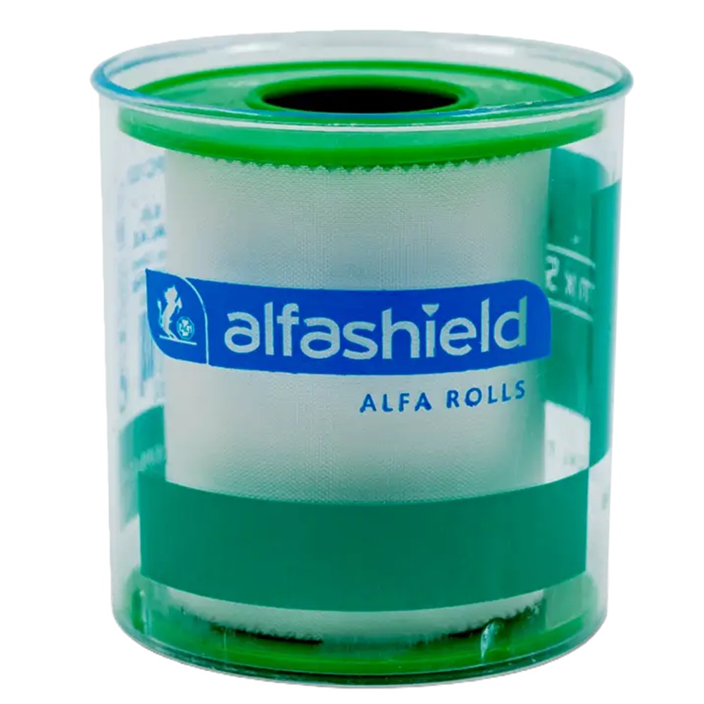 Banda adeziva pentru fixare pansamente, 5 cm x 5 cm, Alfashield