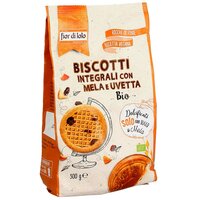 Biscuiti integrali cu mere si stafide, 300 g, Fior di Loto