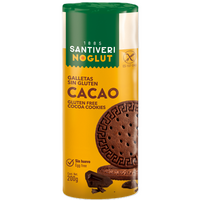 Biscuiti fara gluten cu cacao, 200 g, Santiveri