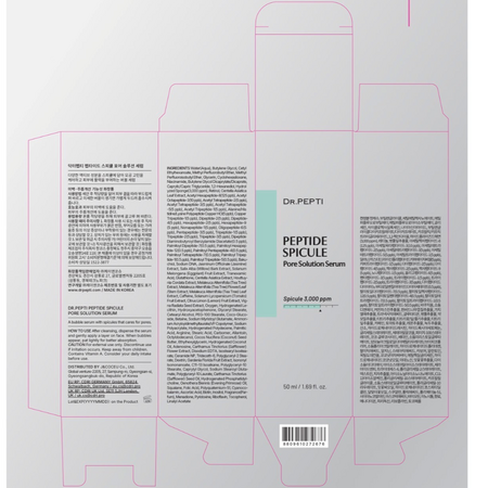 Ser cu retinol si peptide pentru pori dilatati Spicule Pore Solution, 50 ml, Dr. Pepti 734494