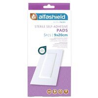 Plasturi pentru protectie rani Alfa Pads, 9x20 cm, 5 bucati, Alfashield