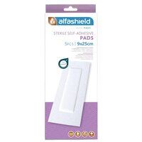 Plasturi pentru protectie rani Alfa Pads, 9x25 cm, 5 bucati, Alfashield