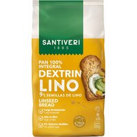 Paine prajita dextrinata cu seminte de in, 300 g, Santiveri