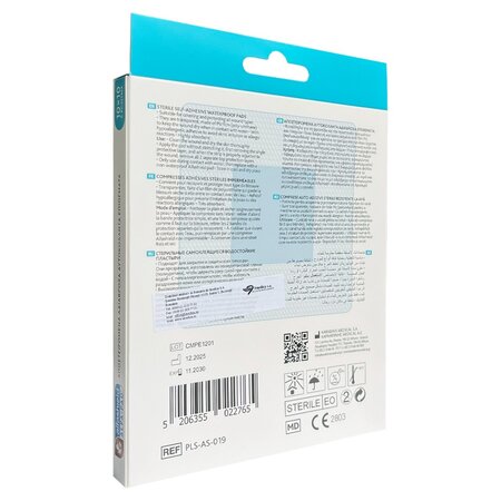 Plasturi pentru protectie rani Alfa Pads Waterproof, 10x10 cm, 5 bucati, Alfashield 738368