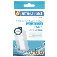 Plasturi pentru protectie rani Alfa Pads Waterproof, 6x8 cm, 5 bucati, Alfashield