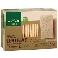 Paine crocanta cu linte bio, 100 g, Santiveri