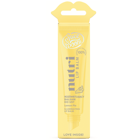 Balsam de buze iluminator Lemon Pie Faceboom Nutri Lip Balm, 10 g, Body Boom 732024