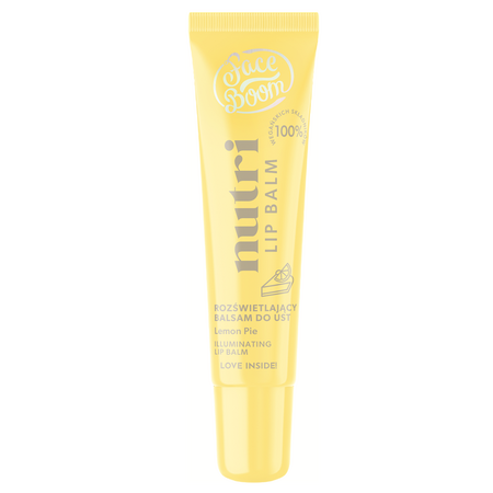 Balsam de buze iluminator Lemon Pie Faceboom Nutri Lip Balm, 10 g, Body Boom 732022